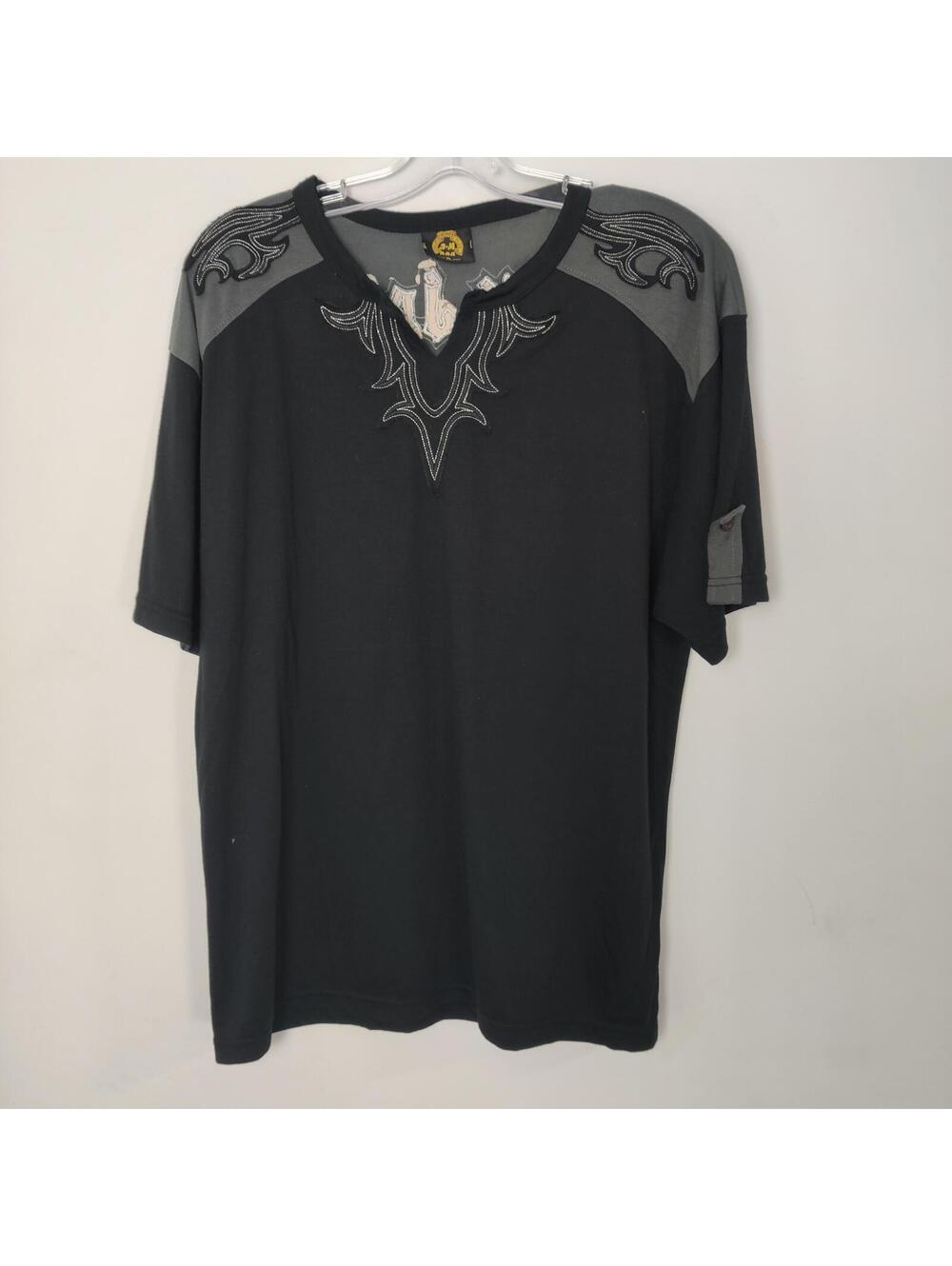 3-M R.A.M Men’s Western Embroidered Short Sleeve Shirt Size XL